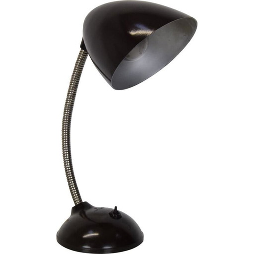 Vintage verstelbare lamp in bakeliet en metaal, Tsjecho-Slowakije 1950