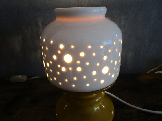 Image 1 of Vintage ceramic table lamp in Space Age style