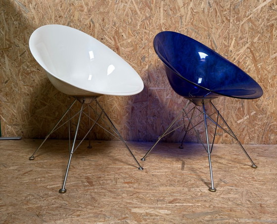 2 X Kartell Ero|S|ontwerper Philippe Starck – Eetkamerstoelen, Chrome, Modern (photo 6 of 28)