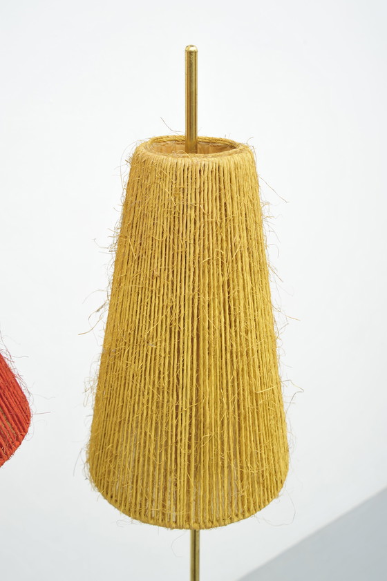 Image 1 of Floor lamp with brass base (1950s)