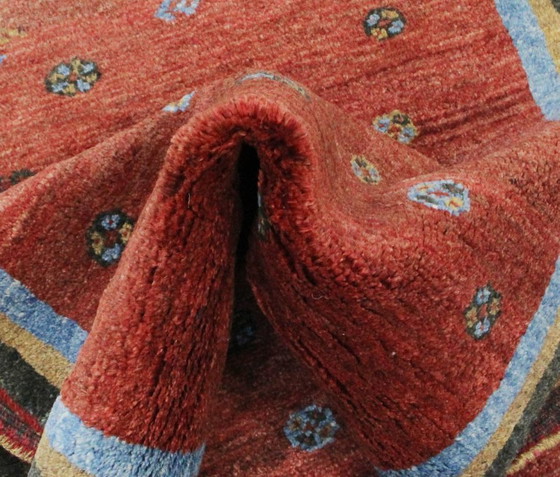 Image 1 of Original Persian carpet Gabbeh Ghashghai Oriental carpet 290 cm x 81 cm Old Natural