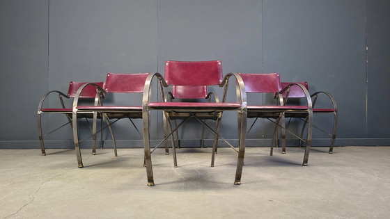 Image 1 of Chaises de salle à manger vintage de Segis, Italie, années 1980