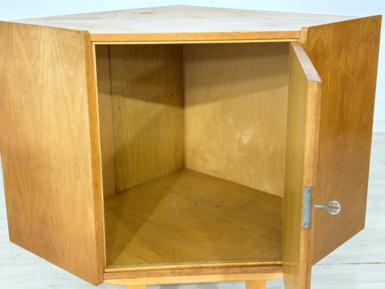 Image 1 of Hoekkast uit het midden van de 20e eeuw / Vintage woonkamerkast – jaren 60