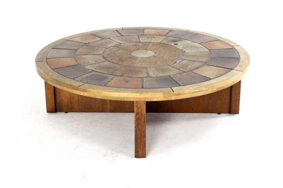 Image 1 of Tue Poulsen voor Haslev mobelfabrik salontafel vintage
