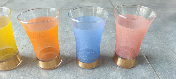 Image 1 of Granieten en gouden jaren 50 glazen