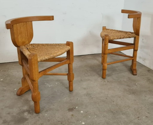 Farmhouse style rattan chair