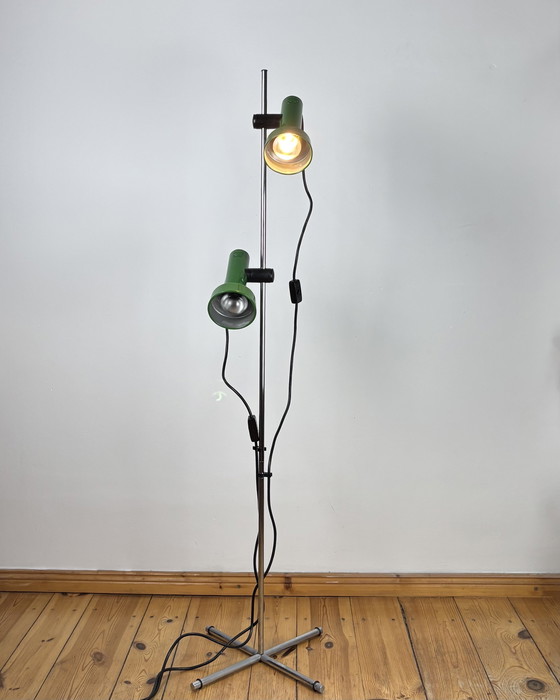 Image 1 of Vintage Floor Lamp by Goffredo Reggiani Italy Space Age 1970s, Adjustable Lamp, Mid Century Modern, 70s Industrial, Spot light