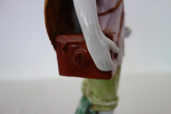 Image 1 of Chinesische Frauenstatue aus Biskuitporzellan – Kulturrevolution Nr. 16