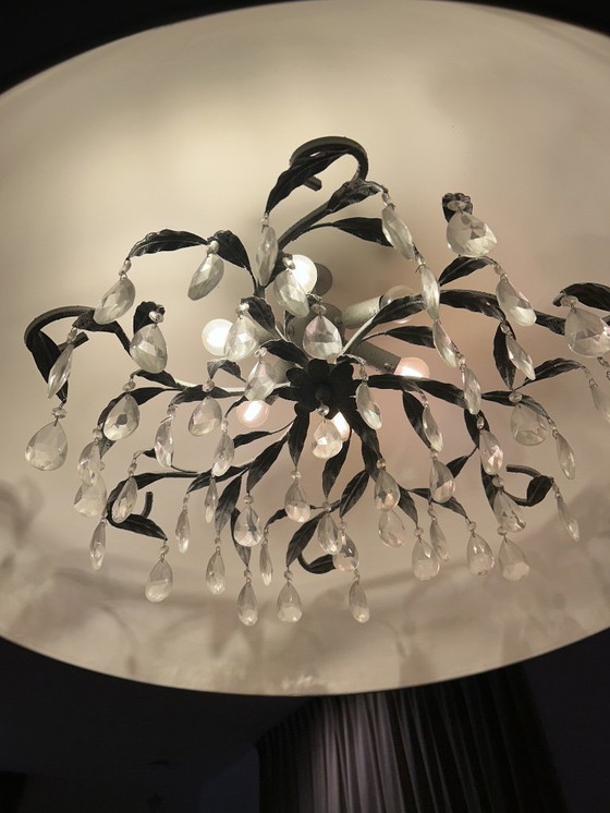 Image 1 of Robuste Metall-Pendelleuchte im modernen Kronleuchter-Design, 90 cm