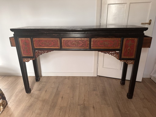 Buffet chinois ancien à 2 tiroirs