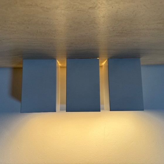 Image 1 of Set of 3 vintage Raak wall / ceiling lamps minimalist design , 1970s