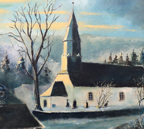 A Village In My Countryside Belgian Ardennes – Paintings & Drawings, Canvas (photo 3 of 5)