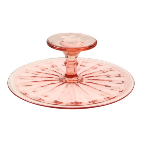 Image 1 of Alzata per torta Art Déco Rosaline rosa Scailmont