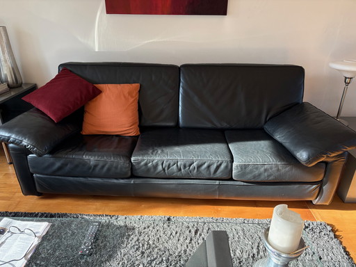 Roche Bobois calf leather sofa set