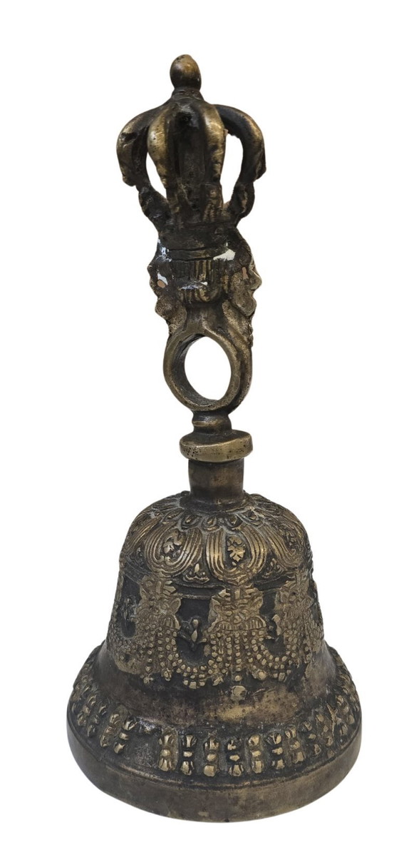 Image 1 of Rare Tibetan Ritual Bell (Ghanta/Drilbu) Large Size