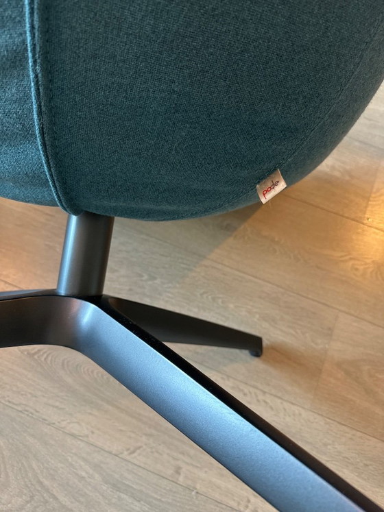 Sillón Pode, textil azul, Sillas giratorias, Metal, Modern (foto 5 de 5)