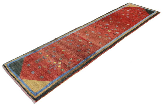 Image 1 of Original Persian carpet Gabbeh Ghashghai Oriental carpet 290 cm x 81 cm Old Natural