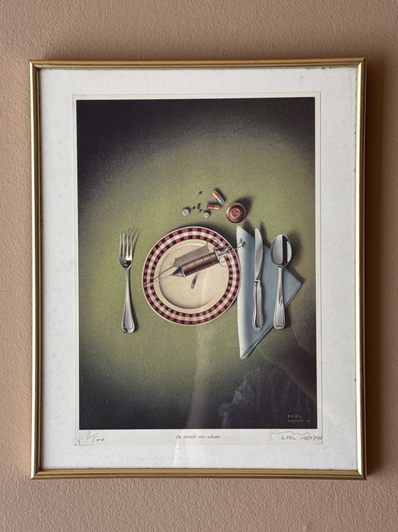 Image 1 of Karl Meersman – „Der Geschmack des Erfolgs“ – Handsignierte Lithografie (3/500)