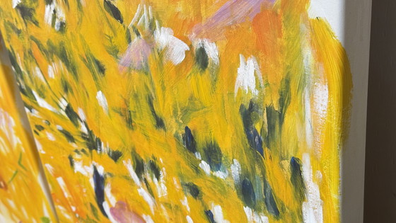 Image 1 of Tríptico excepcional en homenaje a Joan Mitchell – Sin título (1979) – Obra de la École du Louvre