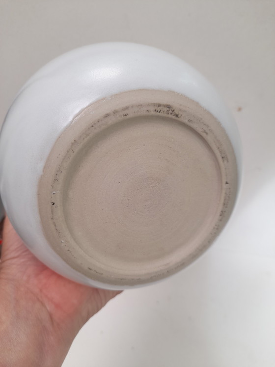 Gran Soliflore de Cerámica Blanca – Jarrones, Ceramic (photo 4 of 5)