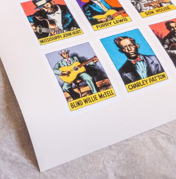 Image 1 of Robert Crumb Heroes of the Blues - Poster 50 × 70 cm