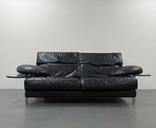 Canapé design B&B Italia Arca en cuir, design Paolo Piva – 2 zitsbanken, Glass, Leather