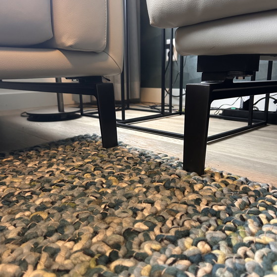 Image 1 of Leolux Bellice Chaos Lounges – Weißes Leder