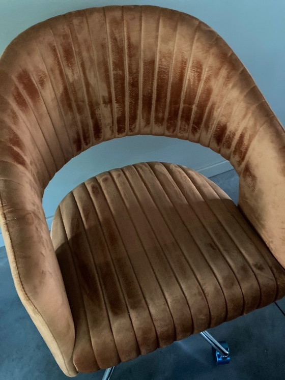 Verstelbare bureaustoel – Bureaustoelen, Velvet, Metal (photo 6 of 8)