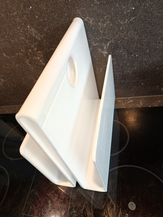 Portariviste in Plexiglas bianco Vintage Anni '60-'70 Ottime Condizioni – Plastic (photo 5 of 9)