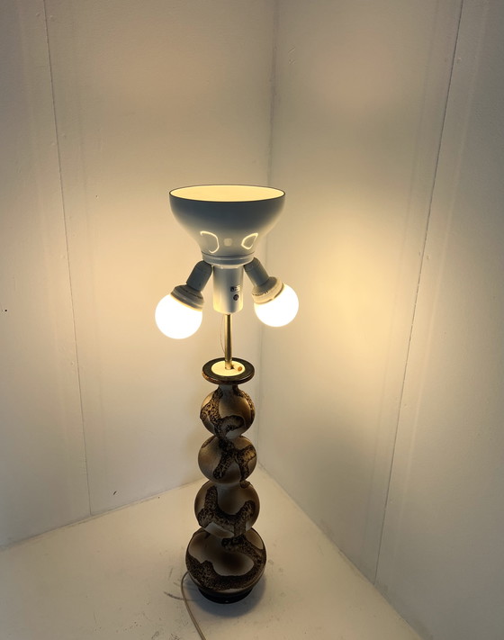 Image 1 of Lampada da terra a bolle di ceramica vintage, Kaiser Leuchte '60