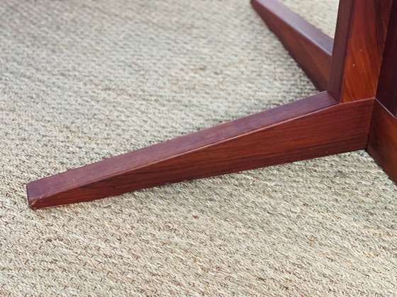 Image 1 of Table de salle à manger ronde extensible scandinave en palissandre, 1960