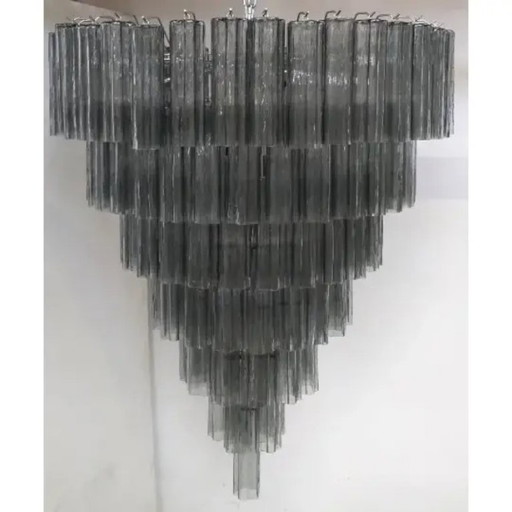 Lustre contemporain de luxe inspiré des malles en verre de Murano