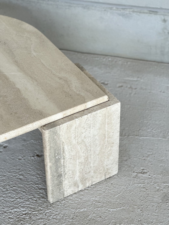 Image 1 of Vintage Travertine Coffee Table, 1980's