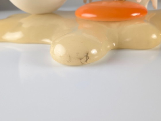 Marco Ricciardi Broken Egg Alabaster Table Lamp Sculpture, Italy, 1980s – Metal, Plastic (photo 16 of 21)