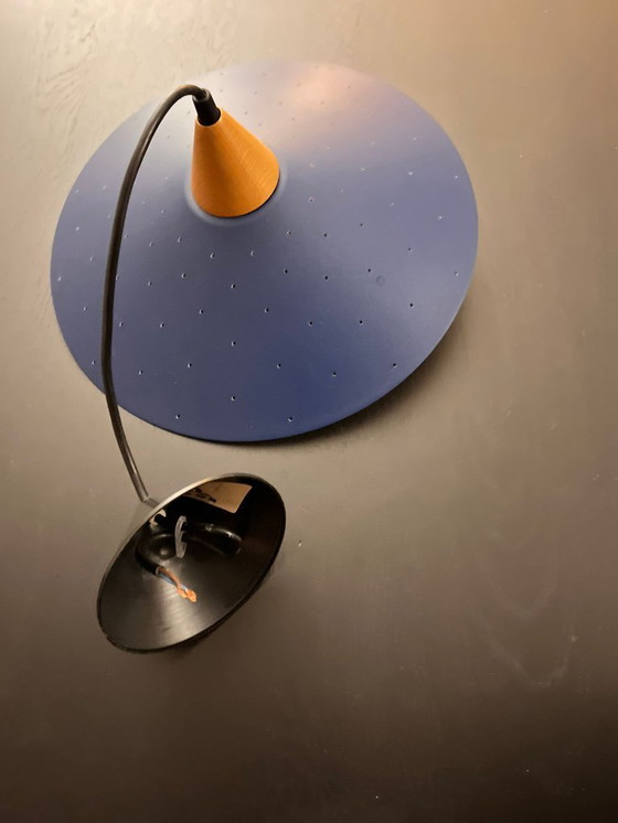 Image 1 of Herda B.V. hanglamp – jaren ’60/’70 – staal, massief hout – uitzonderlijke staat