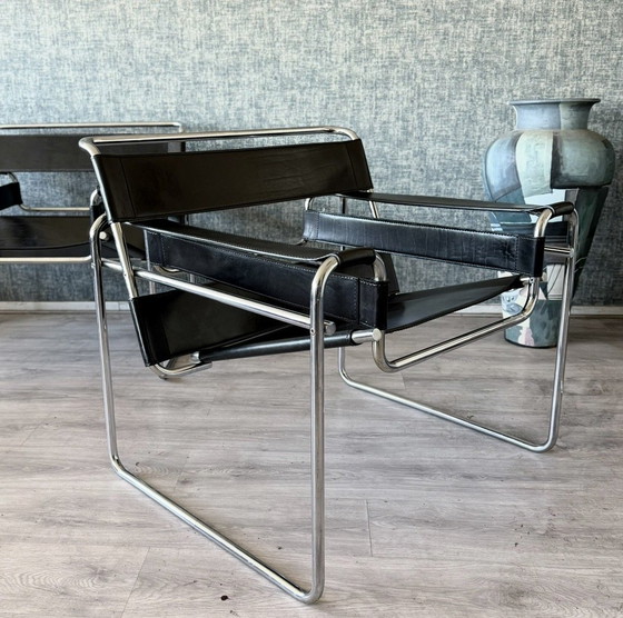 Image 1 of Chaise Wassily vintage, Marcel Breuer, Fasem, Italie, années 80