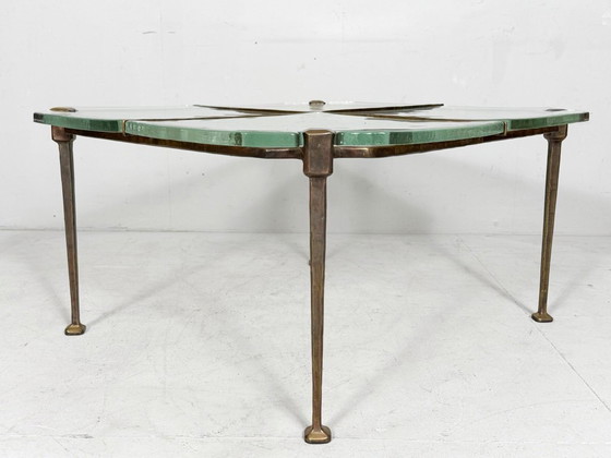 Image 1 of Brutalist side table/coffee table from the 1980s by Lothar Klute, Germany.