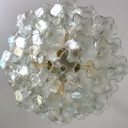 Kalmar franken pagoda lamp 60s zeldzaam glas met messing 