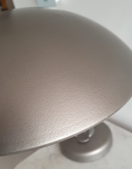 Image 1 of Industriële modernistische, beweegbare lamp, gesigneerd - Ontwerp van Ferdinand Solère, 1950 - Gelakt metaal en chroom