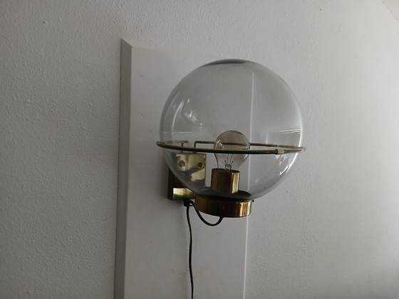 Image 1 of Basket Teardrop Wall Lamp - 1960s Vintage