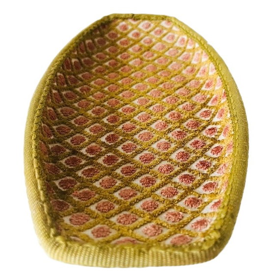 Image 1 of Antique jewelry dish velvet fabric 1900's