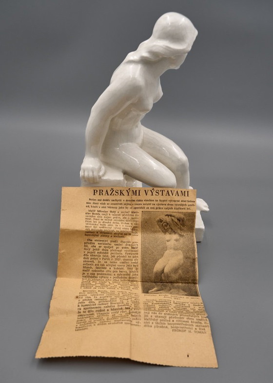 Image 1 of Ceramic Woman Sculpture by Břetislav Benda