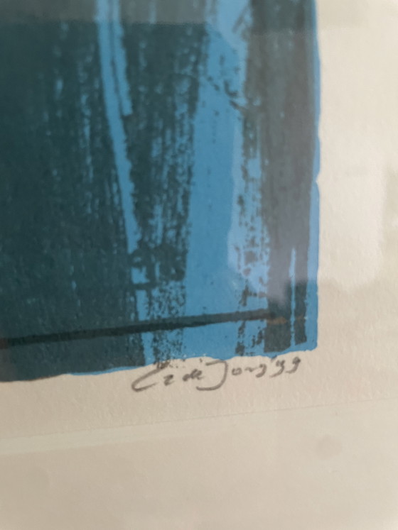 Image 1 of 2 zeefdrukken nr 63x 160 van Cor Z. de Jong, “ Het Voorteken” e “ De Voorspelling “