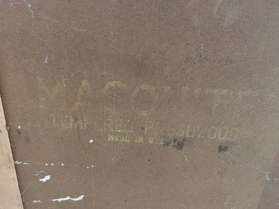 Image 1 of Vintage schoolkast - schuifdeurkast