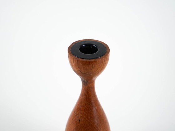 Image 1 of Teakhouten kandelaar, Deens ontwerp, jaren 70, vervaardigd door BoConcept.
