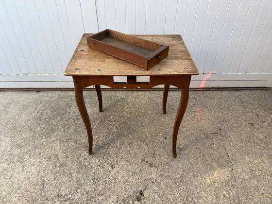 Image 1 of Schreibtisch aus Eiche 1 Schublade 65x52cm