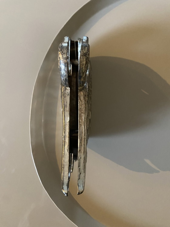 Versilberter Schwan Serviettenhalter, Tischdekoration, Metall (Foto 7 von 8)