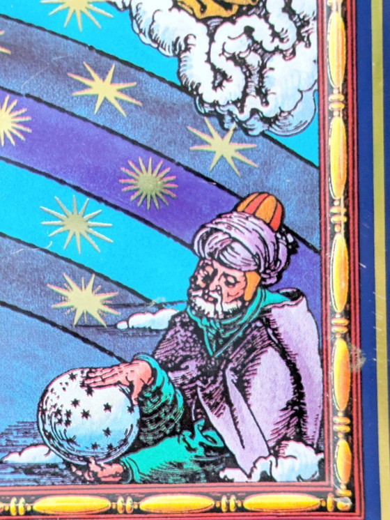 Image 1 of Vintage blikken doos met Duitse dierenriem | Hemels decor uit de jaren 60