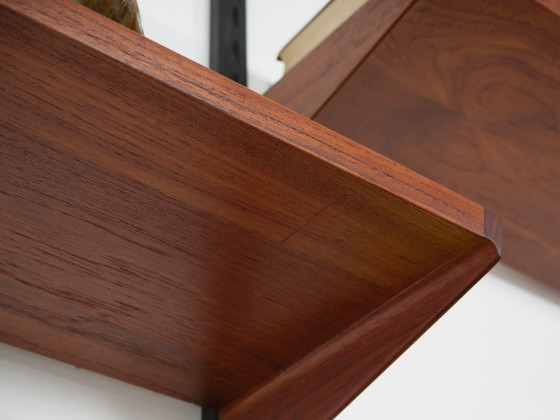 Modulaire stellingen van Kai Kristiansen, teakfineer met zwarte wandrails, Denemarken, jaren 60. (photo 29 of 31)