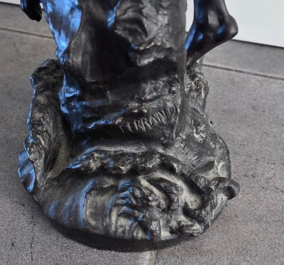 Grande Statue En Bronze "Pêcheur Au Harpon" – Objets déco (photo 3 of 5)